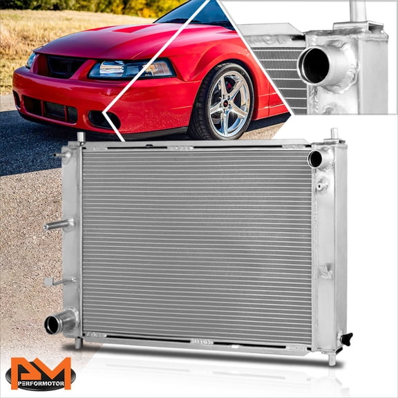 PM PERFORMOTOR for 97-04 Ford Mustang GT/SYT V8 MT Full Aluminum Core 3-Row Cooling Radiator