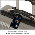 thumbnail image 3 of Square 2Pack PU Leather Halloween Eyeballs Cruise Luggage Tag with Privacy Cover and Name ID Tag for Travel Handbags Backpacks Luggage Tags, 3 of 6