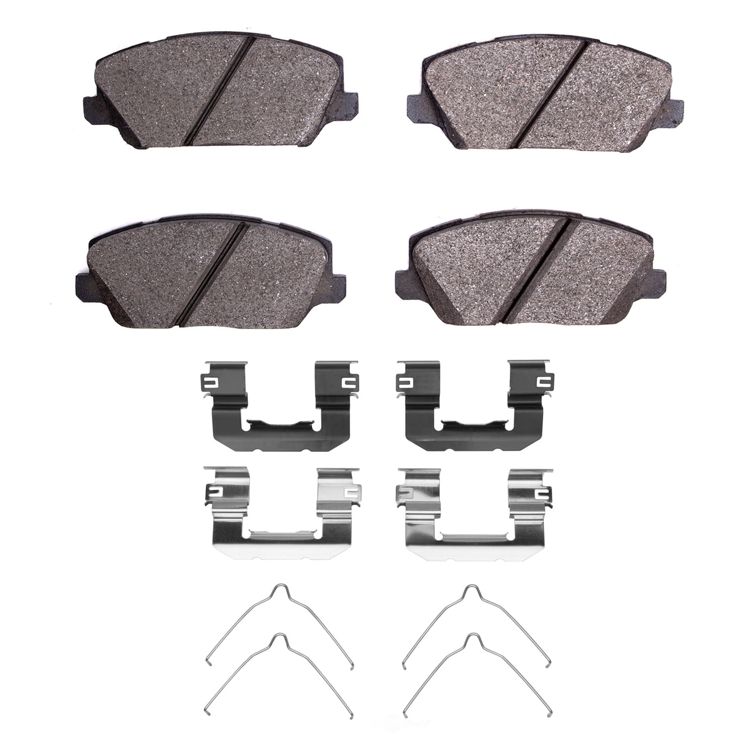 Dynamic Friction Company 1551-2049-01 DFC 5000 Advanced Brake Pads - Ceramic and Hardware Kit - OE