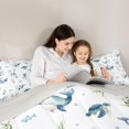 thumbnail image 4 of Manfei Kawaii Dolphin King Size Comforter Sets, Sea Cartoon Jellyfish Comforters King Size, Blue, Gray Reversible, 3 Pieces, 1 Comforter and 2 Pillowcases, 4 of 7