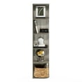 thumbnail image 4 of Furinno Pasir 5-Tier Corner Open Shelf Bookcase, French Oak, 4 of 7