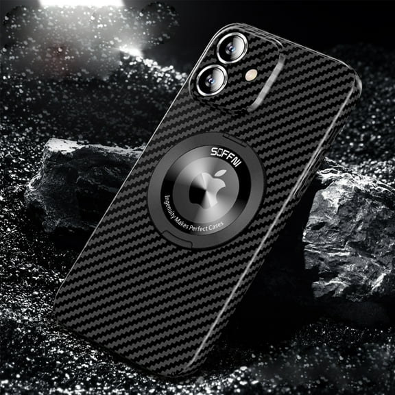Magnetic Ring Case for iPhone 16, Compatible with MagSafe,Ring Holder Kickstand, [Military-Grade Drop Protection] Shockproof Rugged Ultra Slim Protective Back Case for iPhone 16,Black