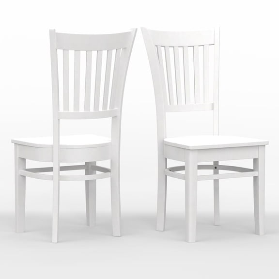 Glenwillow Home Spindle Back Wood Dining Chair - White (Set of 2)