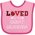 thumbnail image 3 of Inktastic Loved by My Great Grandma Cute Ladybug Boys or Girls Baby Bib, 3 of 4