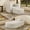 Beige, variant on Magic Home Modern Lazy Sofa Foam Couch Sectional Sofa Togo Sofa Floor Sofa for Bedroom,Living Room,Apartment and Small Space,Single Seat Sofa,Beige