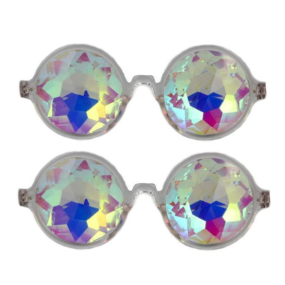 Premium Kaleidoscope Cosplay Goggles Best Rave Diffraction Crystal Lenses