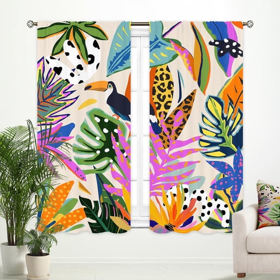 Farmhouse Kitchen Curtains 27.5Wx39H Inch Rod Pocket Grey Country Kitchen Curtains Vintage Farm Animal Chicken Cow Pig Western Kitchen Decor Rustic Living Room Window Drapes Fabric 2 Panels