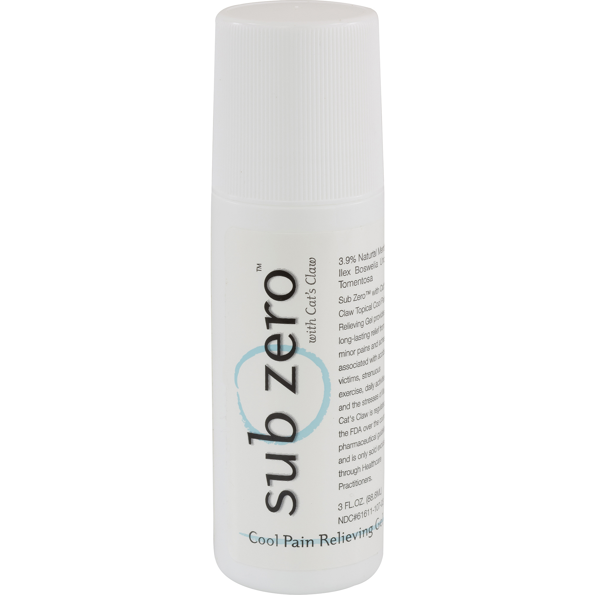 Sub Zero Cool Pain Relieving Gel, 3 Ounce RollOn