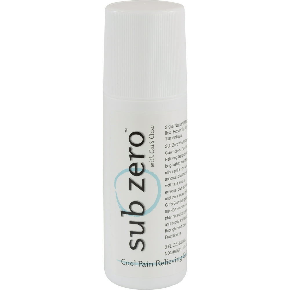 Sub Zero Cool Pain Relieving Gel, 3 Ounce RollOn