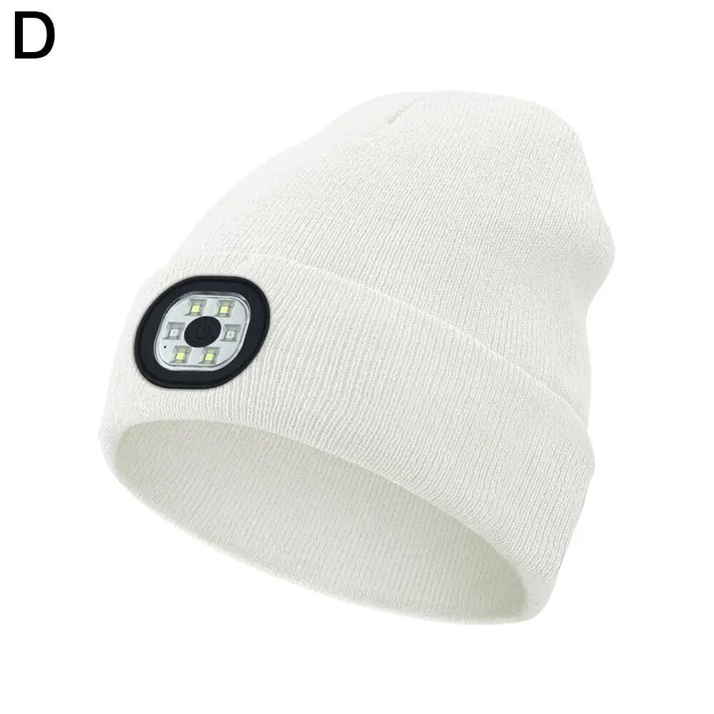 Gorro Con Tapa Led Recargable De Luz, Acrílico Suave | Envío Gratis