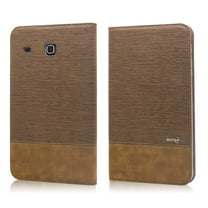 Mignova Galaxy Tab E 8.0 folio Case , Premium Leather Case Cover For 8" Samsung Galaxy Tab E 8.0 (Sprint / US Cellular) SM-T377 4G LTE 8-Inch Tablet Screen Protector Film and Stylus Pen (2nd Brown)