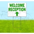 thumbnail image 1 of Welcome Reception Up (18" x 24") Yard Sign, Includes Metal Step Stake, 1 of 6