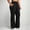 Black plus size straight leg trousers a1, variant on BRELIL Women Plus Size Straight Leg Trousers High Waisted Casual Pants with Pockets Solid Lounge Long Pants Travel, Purple 3XL