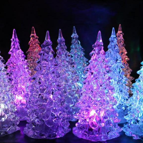HEATSHAKING 1Pack Party Decoration Light Acrylic Tree Night Lights For Holiday And Birthday Events