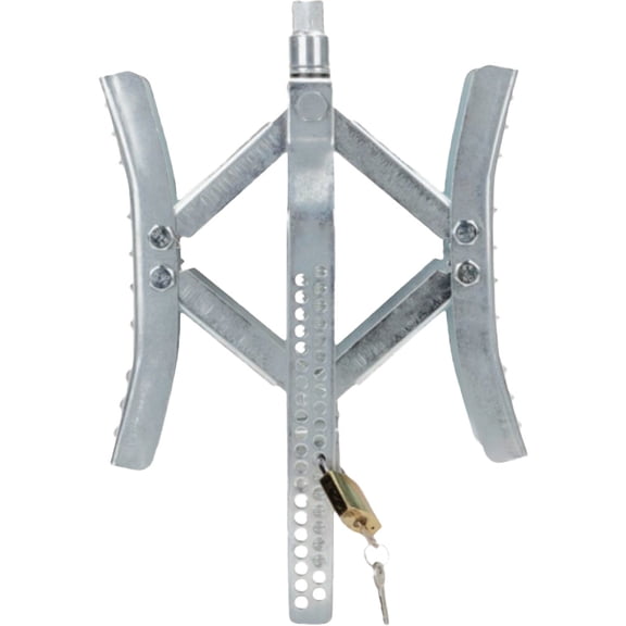 Camco 44662 Premium Metal Locking Wheel Stop