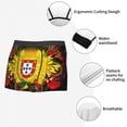 thumbnail image 7 of Portugal Map Flag Underwear Men Stretch Boxer Briefs Shorts Panties Soft Underpants For Male, 7 of 7