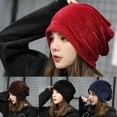 thumbnail image 2 of Mode Femmes Hiver Velours Ski Slouch Chapeau Unisexe Hip-Hop, 2 of 5