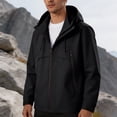thumbnail image 2 of ShomPort Mens Lightweight Waterproof Jackets Unisex Hooded Windproof Jackets for Running Hiking Cycling Travel, 2 of 7