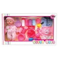 thumbnail image 7 of Lissi: 12" Baby Doll & Accessories Set - Pink - 2 Extra Outfits, Feeding & Care Accessories, Toy Play Blocks, Rubber Duck, Potty Seat, Kids-Toddler 2+, 7 of 7