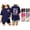 Dark Blue, variant on Girls Floral T-Shirt Fresh Flower Botanical Pattern Print Loose Fit Crewneck Short Sleeve Summer Sweet Tee Top
