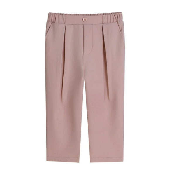 Girls Dress Pants for School and Everyday Wear – Classic Straight-Leg Trousers for Girls Comfortable Performance and Casual Long Pants for Children