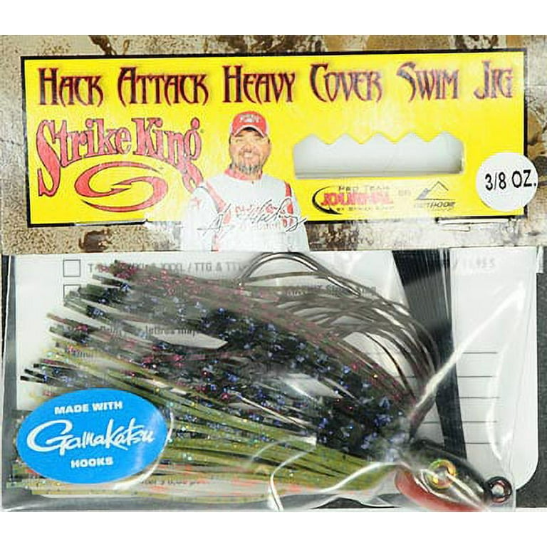 Strike King Hack Attack Heavy Cover 3/8 oz Swim Jig Lure Strike King Hack Attack Heavy Cover 3/8 oz Swim Jig Lure
