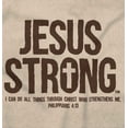 thumbnail image 2 of Jesus Strong Philippians 4:13 Bible Crewneck T Shirts Boy Girl Teen Brisco Brands XS, 2 of 6
