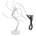 thumbnail image 1 of Luz nocturna de 60 LED, luz alimentada por USB, lámpara nocturna de alambre de cobre, lámpara artificial en forma de árbol con estrella de cinco puntas para decoración de escritorio del dormitorio, 1 of 8