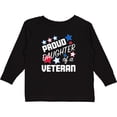 thumbnail image 3 of Inktastic Proud Daughter of a Veteran Veterans Day Girls Long Sleeve Toddler T-Shirt, 3 of 5