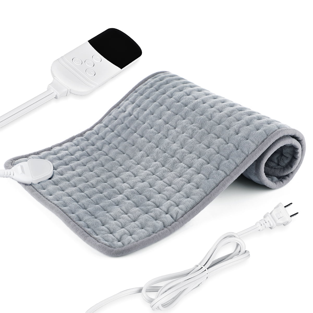 INSMART Fast Pain Relief Electric Heating Pad for Back, Neck, Shoulder, Knee Pain and Cramps Relief, 17X34"