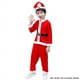 thumbnail image 4 of 2022 Nuevo disfraz navideño para niños Papá Noel Niño Bebé Ropa roja Fiesta Vestido rojo Conjunto Sombrero incluido Vestido navideño, 4 of 5
