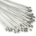 thumbnail image 4 of Metal Zip Ties 4-10 Inch Stainless Steel Zip Ties Heavy Duty Multi-Purpose Self-Locking Cable Ties For Machinery, Vehicles, Exhaust Wrap, Farms, Pipes, Roofs, Cables, And Outdoor Fence, 4 of 20