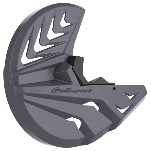 Polisport Motocross Motorcycles (MX) Disc & Bottom Fork Protector for Beta RR 2T/4T (2013-2018) - Dirt Bikes - Vented High-Impact Guard - Nardo Grey