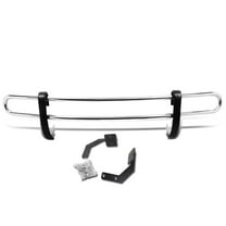 DNA Motoring RBG-020-SS For 2008 to 2016 Grand Caravan / Town & Country Stainless Steel Double Bar Rear Bumper Protector Guard (Chrome) 11 12 13 14 15