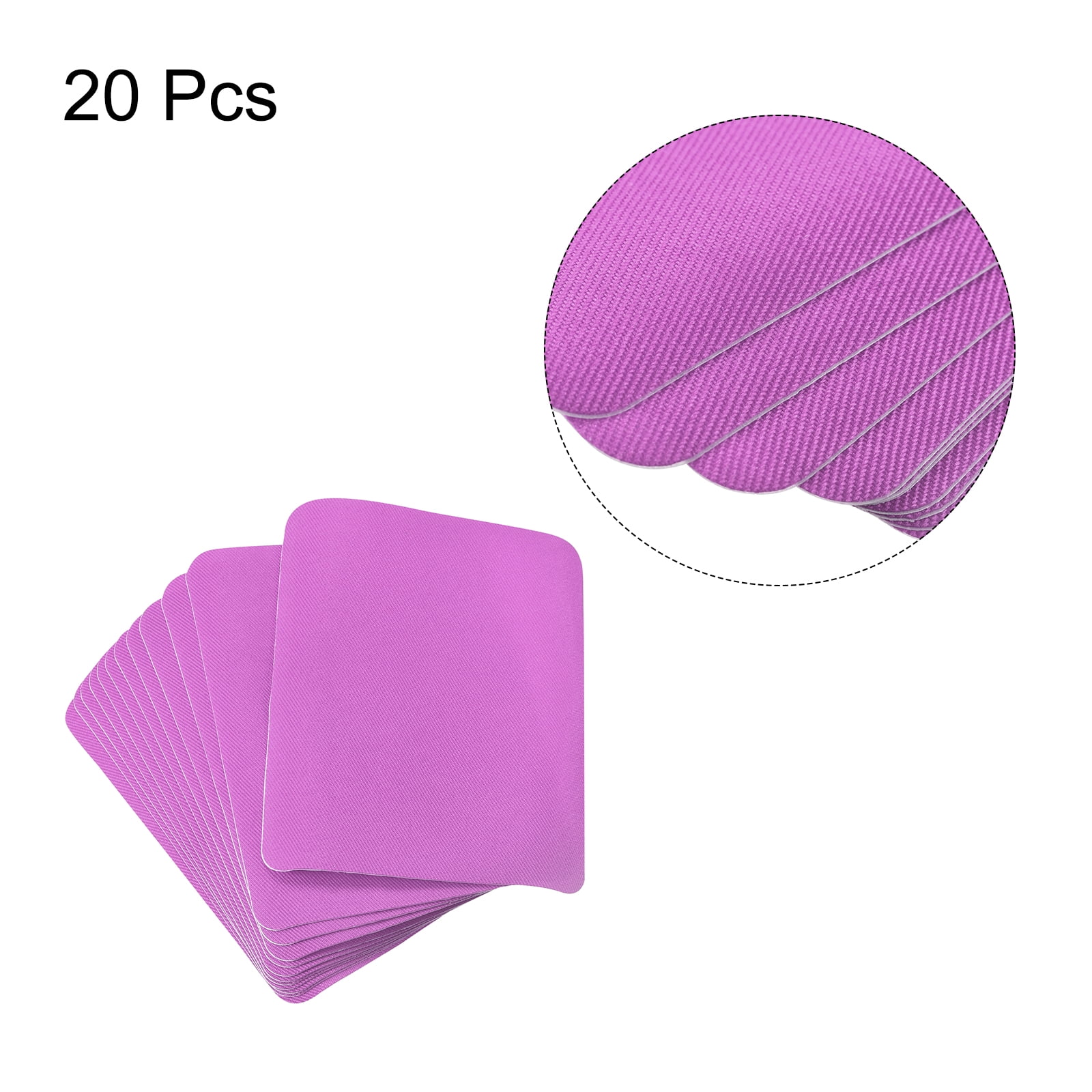 Unique Bargains Fabric Iron-on Patches for Clothes Repairing and Decoration Light Purple