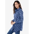 thumbnail image 3 of Woman Within Plus Size Perfect Long Sleeve Shirt, 3 of 6