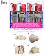 BIMEI 2PS Sponge Butt Lifter Padded Panties Womens Short Shapewear Hip Enhanced Underwear Tummy Control,Beige,3XL