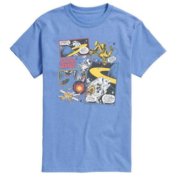 Star Wars - Comic Strip - Men's Short Sleeve Graphic T-Shirt
