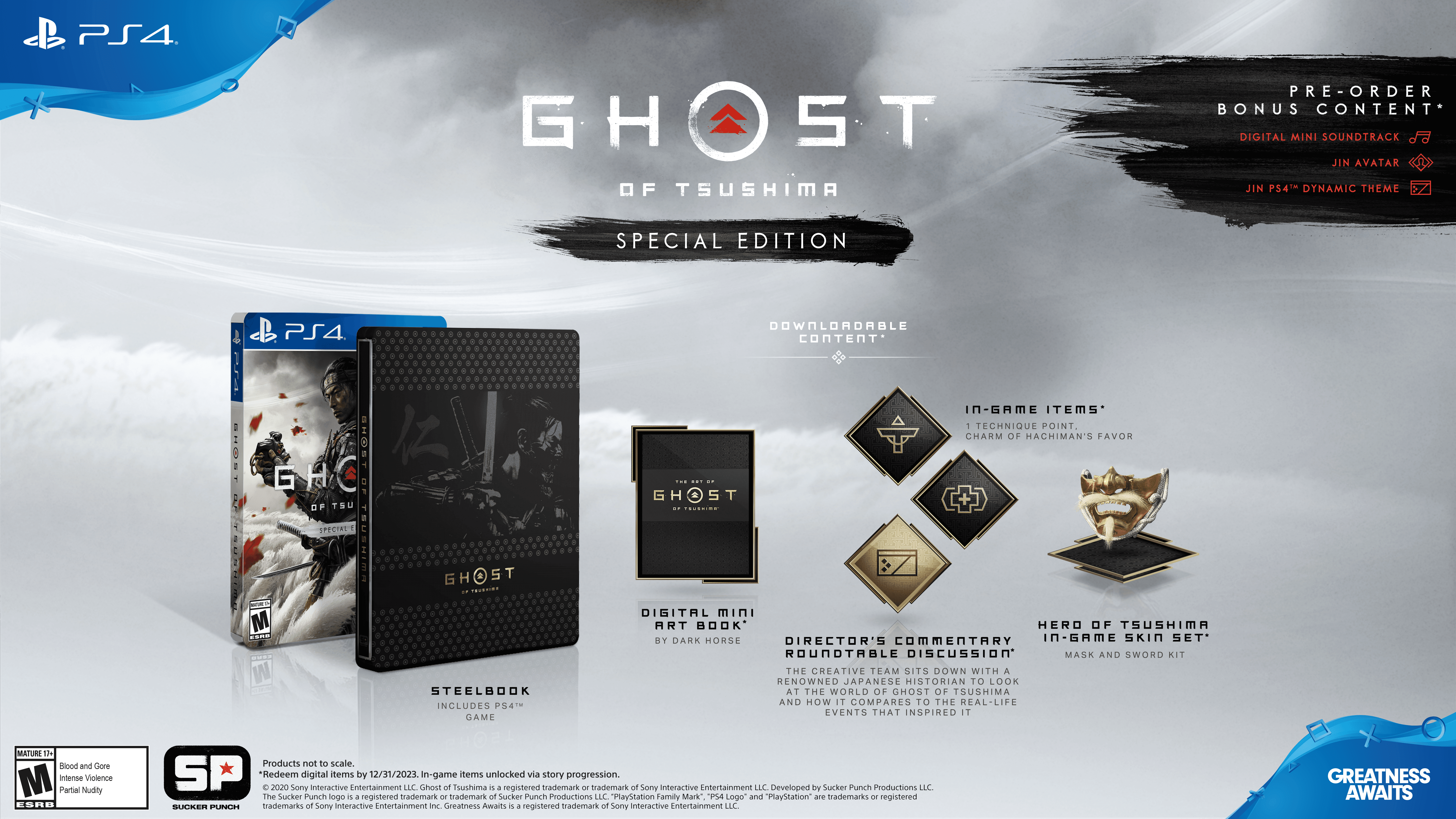 Ghost Of Tsushima Special Edition Sony Playstation 4 Walmart