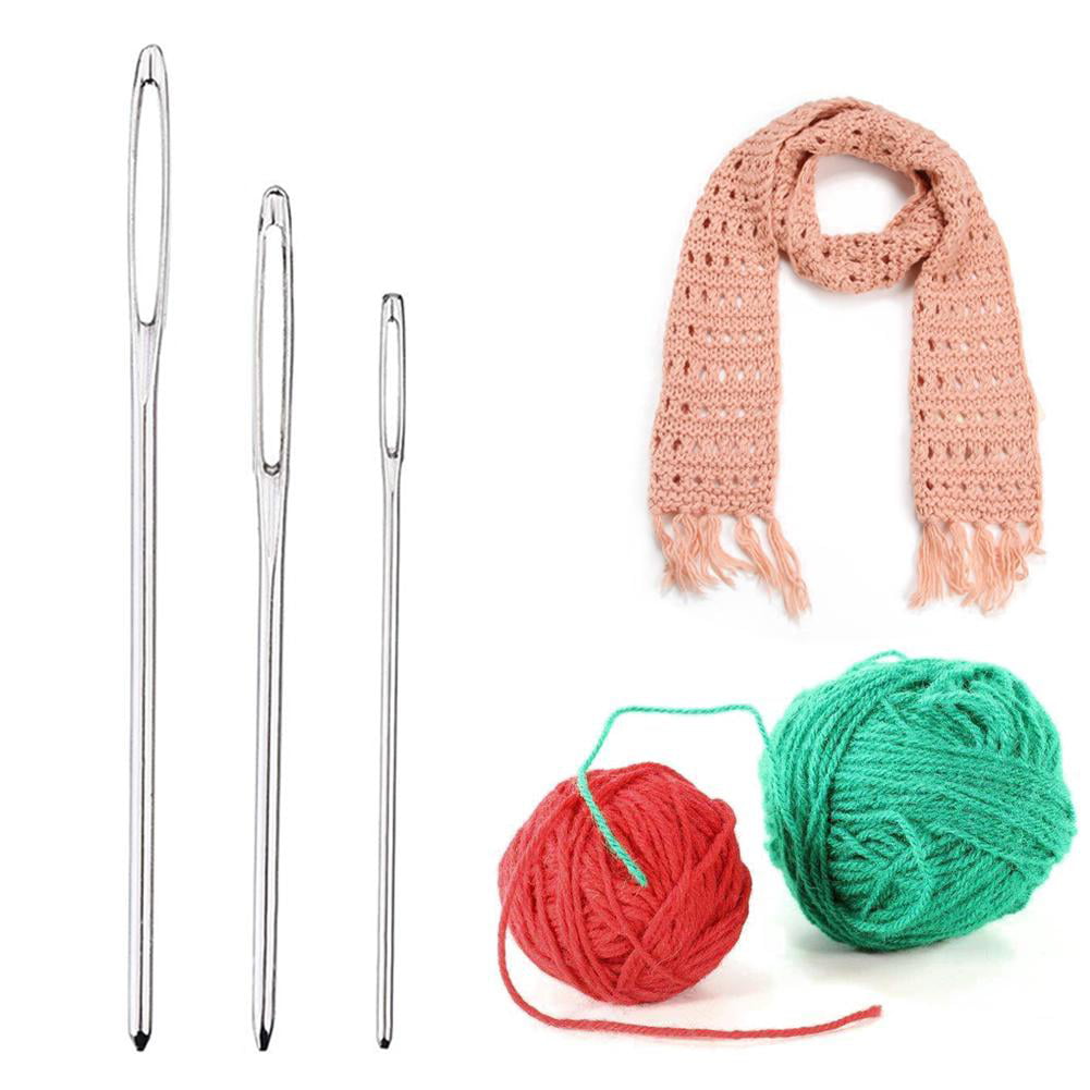 Large-eye Embroidery crochet hooks set Sewing Tools Knitting Yarn knit needle 