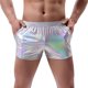 thumbnail image 1 of WILLBEST Pantalones Cortos de Moda para Hombre, de Verano, de Material Brillante, Holgados, Cómodos, de Color Sólido, Informales y Populares., 1 of 3