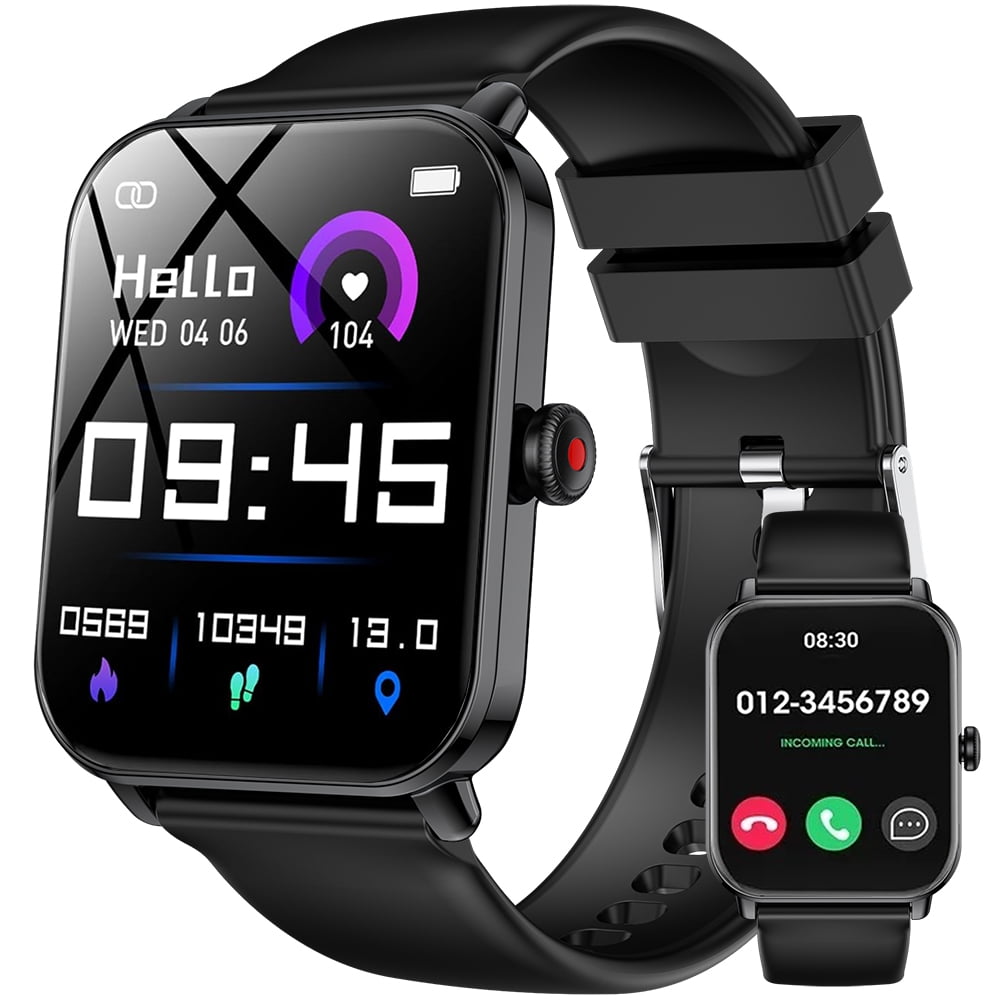 Carkira IP67 Waterproof Smart Watch for Men and Women, Gold