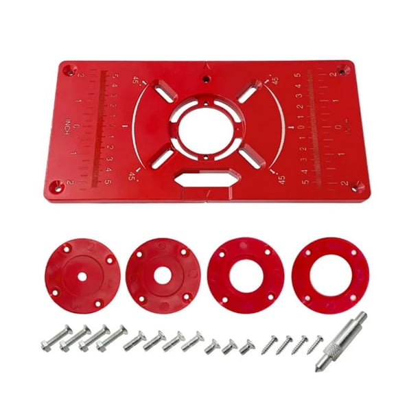 Mesa de fresado, placa de inserción, máquina para trabajar la madera, sierra de mesa multifuncional, máquina de grabado de placas de madera, tablero plegable