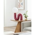 thumbnail image 5 of Livabliss Oyri Modern Accent Table Lamp, 15-inch, Red with White Shade, 5 of 5