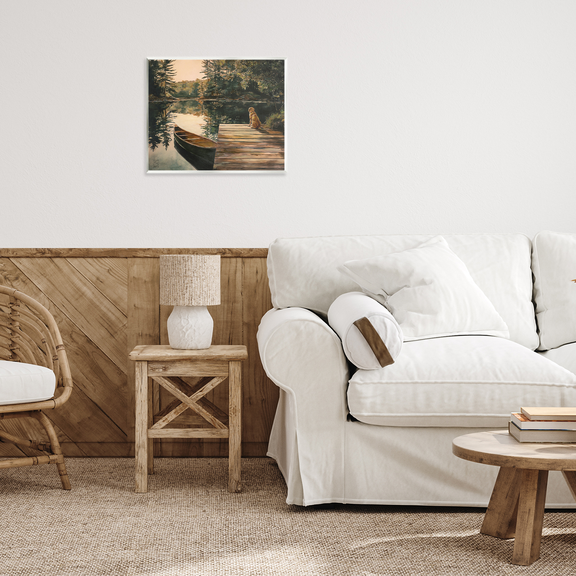 Lake Life at Sunset Wall Plaque Art, design by Sara Culpepper