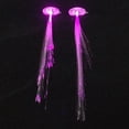 thumbnail image 2 of 10x Extensiones de Cabello LED Luminous Light Up Flash Braid Rosa roja, 2 of 8