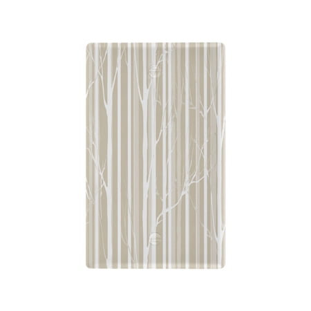 IAUYY Retardant PC Material Unused Outlet Cover Switch Plate Covers Easy DIY Installation with Screws Light Switch Cover Plate White Vertical Stripes