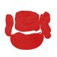 thumbnail image 1 of Fundas para sillones reclinables Strade Fareast Limited protección total absorción de humedad rojo, 1 of 8