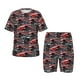 thumbnail image 1 of Fotbe Red And Blue Cars Pijama Estampada de 2 Piezas para Niños – Ropa de Dormir de Manga Corta Cómoda para Niños y Niñas, Camiseta y Shorts de Algodón-Medium, 1 of 6