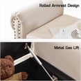 thumbnail image 4 of 51.5'' Storage Ottoman Bench, Upholstered Storage Benches for Bedroom, End of Bed Storage Bench, Window Benches for Foot of Bed, 4 of 9